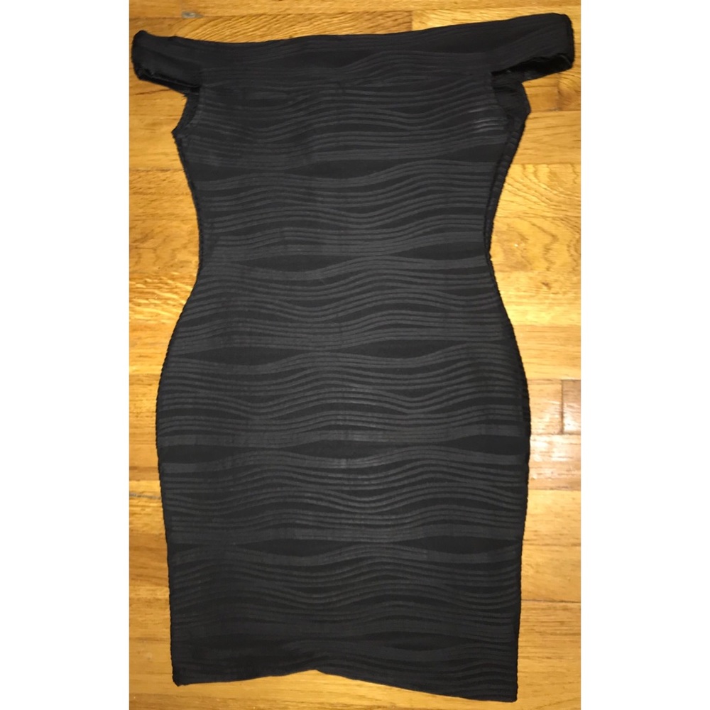 Short Black Off The Shoulder Dress